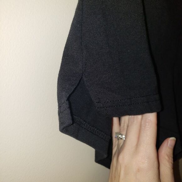 SOFFE SOLID BLACK SHORTS SIZE LARGE JUNIORS - Picture 2 of 5